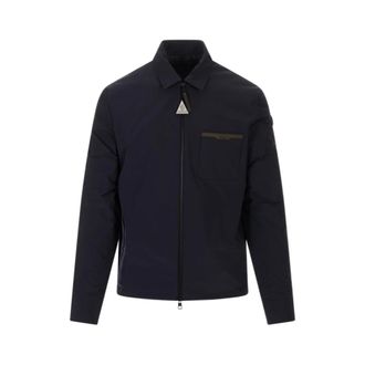 Moncler Light Jackets, male, Blue, Size: XL Tollymore Shirt Jacket