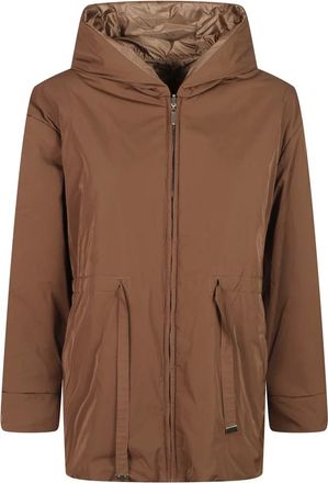 Max Mara Charme Gewatteerde Parka - Dames - Jassen - Geel - Maat: 2XS Zijde