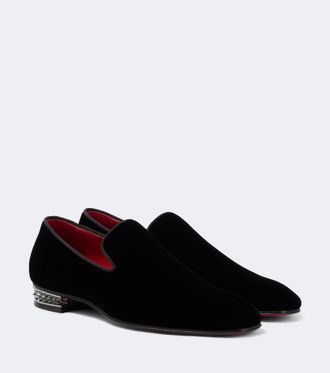 Christian Louboutin Mocasines Dandyrocks de terciopelo