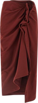 Dries Van Noten Hanam Gonne Bordeaux-Donna