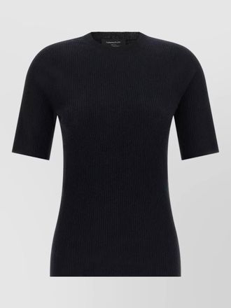 Fabiana Filippi crew neck rib knit short sleeve t-shirt