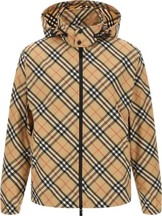 Burberry Beige Polyester Shell Mens Jacket