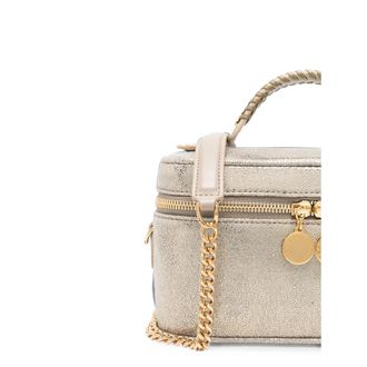 Stella McCartney Pebbled Leather Tote Bag - Silver