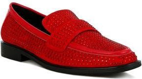 London Rag Hobbs Studded Loafer in Red at Nordstrom Rack, Size 10