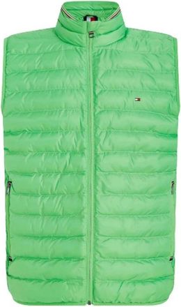 Tommy Hilfiger Mouwloze Polyester Puffer Jacket - Heren - Bodywarmers - Groen - 2XL - Polyester - Jassen