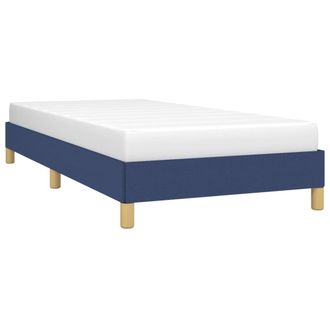 vidaXL Estructura De Cama Sin Colch&oacute;n Tela Azul 100x200 Cm Vidaxl