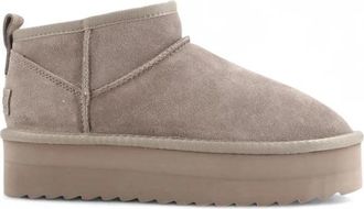 Colors Of California Platform Winterlaars - Dames - Winterlaarzen - Grijs - 39 EU - Leer - Schoenen