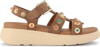 Carvela Womens Suede Amalfi Flatform Sandals - Camel - Size UK 3