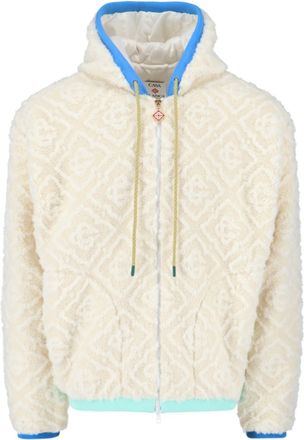 Casablanca Giacca In Pile Jacquard Monogram