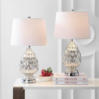 Jonathan Y Designs Artichoke 25.5 Glass LED Table Lamp (Set of 2)