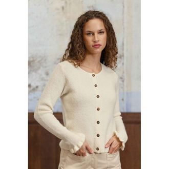 La petite &eacute;toile Vest met ronde hals en manchetten met ruches, MUDY