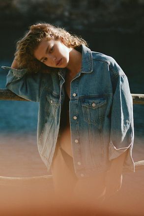Pilcro Weston Denim Boyfriend Jacket by Pilcro