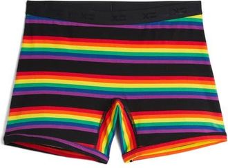 TomboyX 6-Inch No Fly Boxer Briefs in Stripe Unbound at Nordstrom, Size X-Large