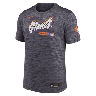 Nike San Francisco Giants City Connect Velocity Nike Mens Dri-FIT MLB T-Shirt in Black | 02ER00AGIA-HR3