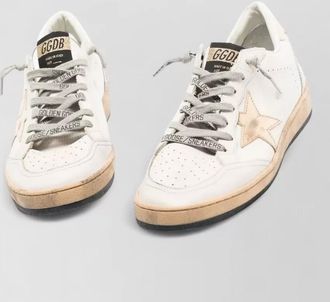 Golden Goose ballstar leather sneakers star heel detail