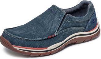Skechers Mens Expected Avillo Moccasin, Navy, 11 UK