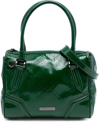 Burberry Pre-owned Burberry Medium Embossed Patent Anford Satchel Ladies R6JV4VRANAJUYV5L