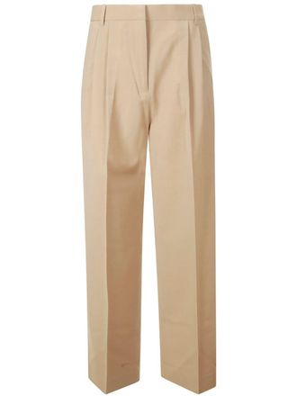 Róhe pleated slim-fit trousers - Neutrals