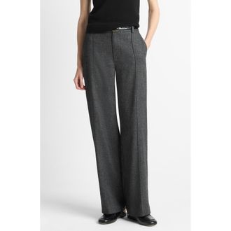 Vince Jasp High Waist Pintuck Pleat Pants in Med Heather Grey at Nordstrom Rack, Size 00