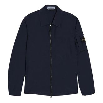 Stone Island Naslan Light Overshirt Blue 761510502-V0020