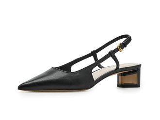 Franco Sarto A-Amelie Slingback Womens Shoes Black : 9.5 M, Leather