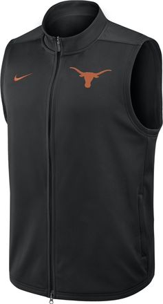 Nike Texas Victory Nike Mens Therma-FIT College Full-Zip Vest in Black | 03OJ00ATXE-3VN