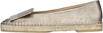 Sergio Rossi SR1 Espadrilles - Dames - Espadrilles - Grijs - 37 1/2 EU - Leer - Schoenen
