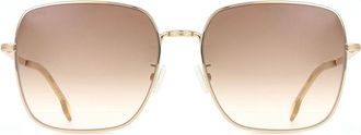 BOSS Boss 1613/F/SK Asian Fit 000/HA Mens Sunglasses Gold Size 59