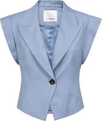 Co'Couture Vests - Dames - Gillet - Blauw - L - Kostuums