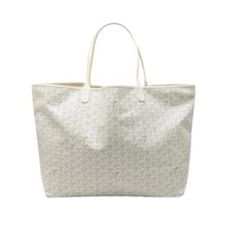 Goyard Pre-owned Saint Louis GM Schoudertas - Dames - Pre-owned - Wit - Maat: ONE Size Leer