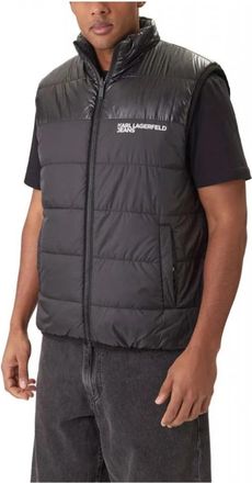Karl Lagerfeld B1M15043 Reversible Puffer Vest - Heren - Bodywarmers - Zwart - M - Jassen
