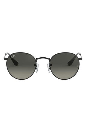 Ray-Ban 50mm Small Gradient Round Sunglasses in Black at Nordstrom