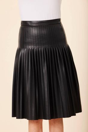 Dolce Cabo Pleated Skirt In Black