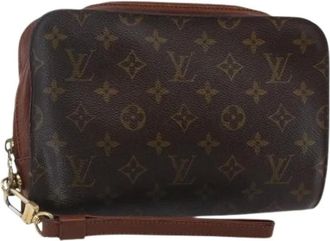 Louis Vuitton Pre-owned Clutches, female, Brown, Size: ONE SIZE Pre-owned Canvas Clutch