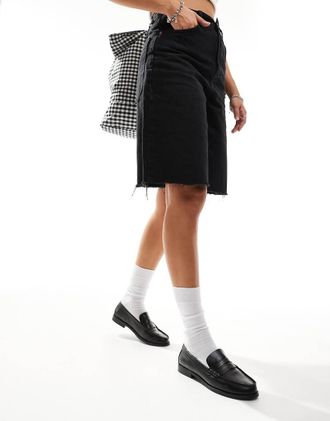 schuh Lillian - Mocassini neri in pelle-Nero