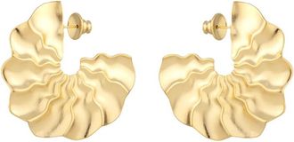 Maria Frering Lugar Gold-plated Hoop Earrings - One Size