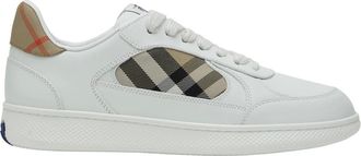 Burberry Schoenen, Dames, Wit, 38 1/2 EU, Leer, Low Terrace Sneaker