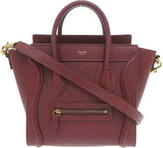 Celine Pre-owned Handbags, female, Red, Size: ONE SIZE Pre-owned Leather celine-bags