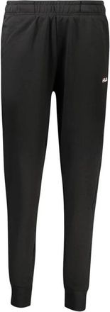 Fila Cotton Joggers Workout Pants - Dames - Sweatpants - Zwart - L - Katoen - Broeken