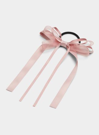 Simons Womens Organza and ribbon bow elastic