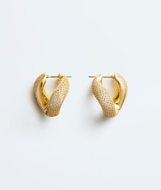 Bottega Veneta Orecchini Prisma Chain - Bianco - Donna - U