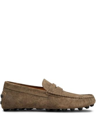 Tod's Gommino Bubble loafers - men - Calf Leather/Rubber/Calf Suede - 10.5 - Brown