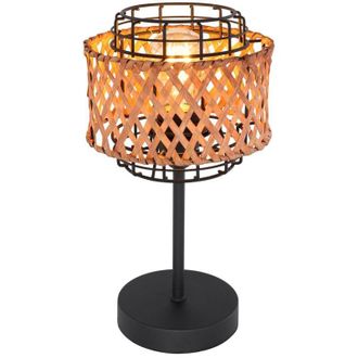Globo Lighting L&aacute;mpara De Mesa - Gina - Natural - Metal - &Oslash; 17cm - E27