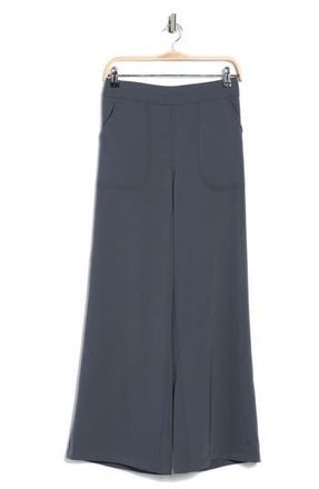 Max Studio Twill Easy Wide Leg Trouser in Dusk Blue at Nordstrom Rack, Size X-Small