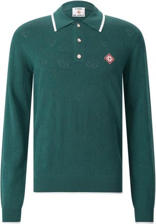 Casablanca Round-neck Truien - Heren - Ronde hals truien - Groen - L - Truien & Vesten
