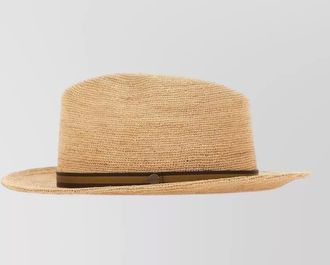 Borsalino argentina raffia hat ribbon wide brim