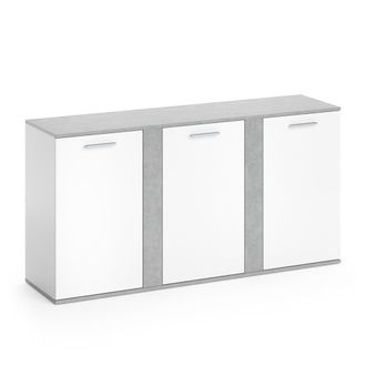 Vicco Aparador Novelli, Hormig&oacute;n, 155 X 80 Cm Con Puertas