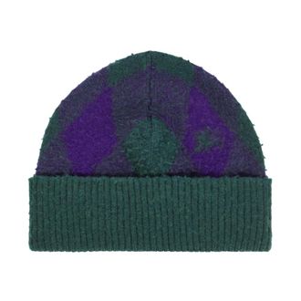 Burberry Argyle Knight Logo Wool Beanie