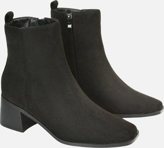 XY London Womens XY London Womens/Ladies Angela Low Block Heel Ankle Boots - Black - Size: 5