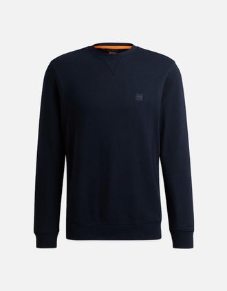 HUGO BOSS Mens Boss New WeStart Crew Sweat - Navy - Size: 38